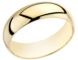 Ladies 6mm Wedding Band in 14K Yellow Gold